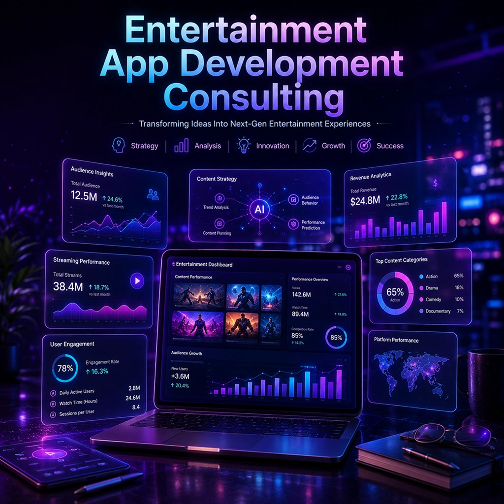 Entertainment app development consulting services